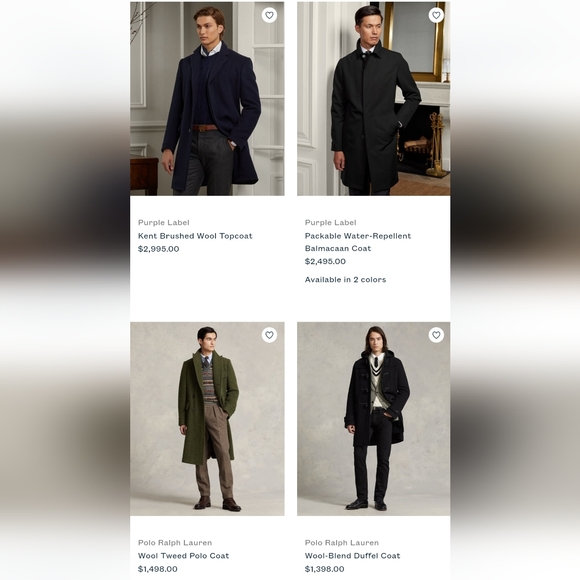 *SOLD IN STORE* New Polo Ralph Lauren men's wool coat - Picture 10 of 10